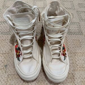 Converse all star PatBo embroidered flowers limited edition collection size 5.5